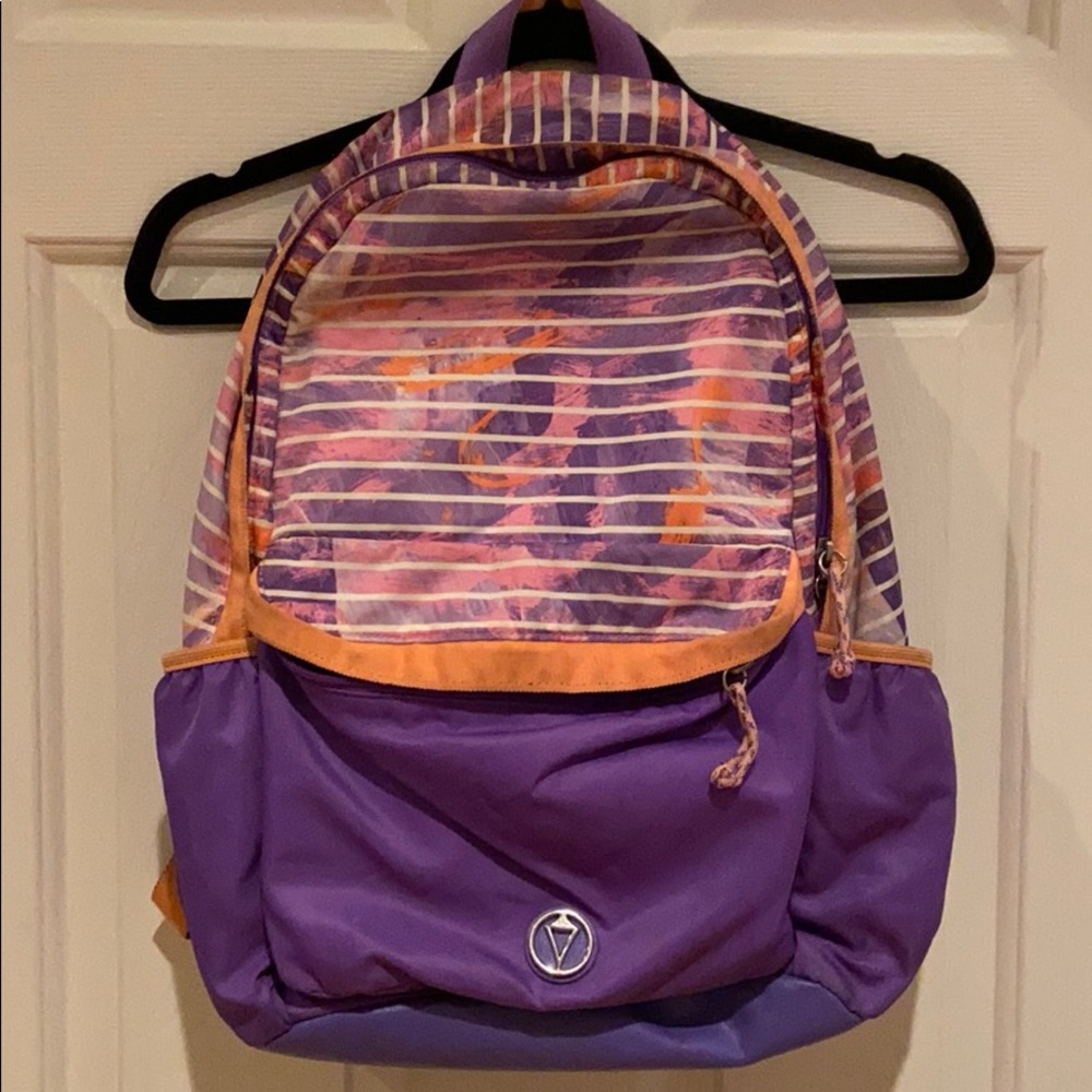 Kids Ivivva backpack and lunch bag